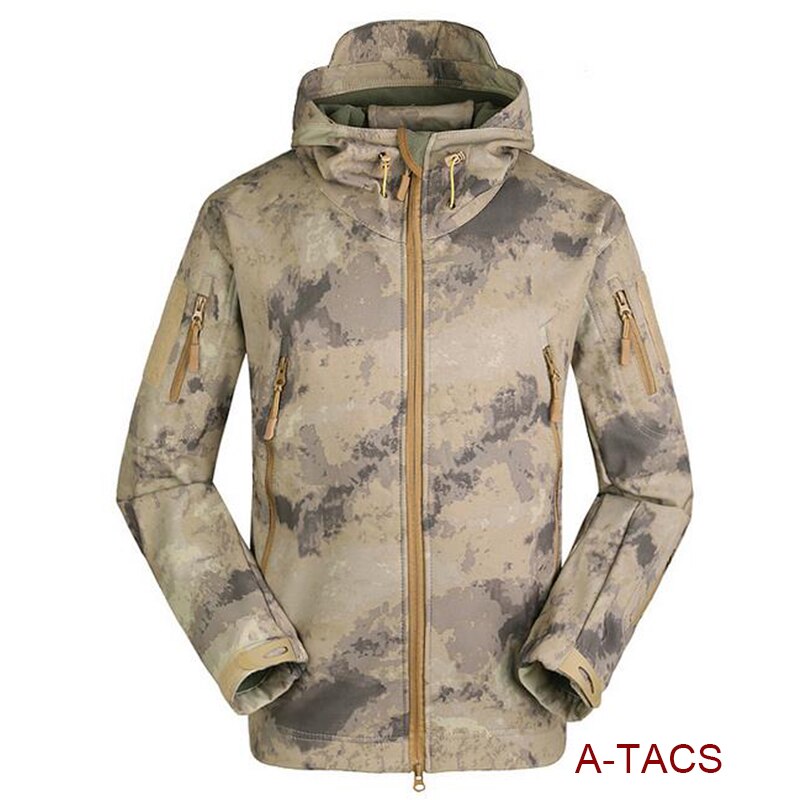 ESDY - Men Outdoor Jacket / Coat, Water-Resistant Luker TAD - Soft Shell Hoodie - Tactical Hunting, Camping, Hiking Clothing - [10 DAY DELIVERY] - 5 COLORS - 3 CAMOS -