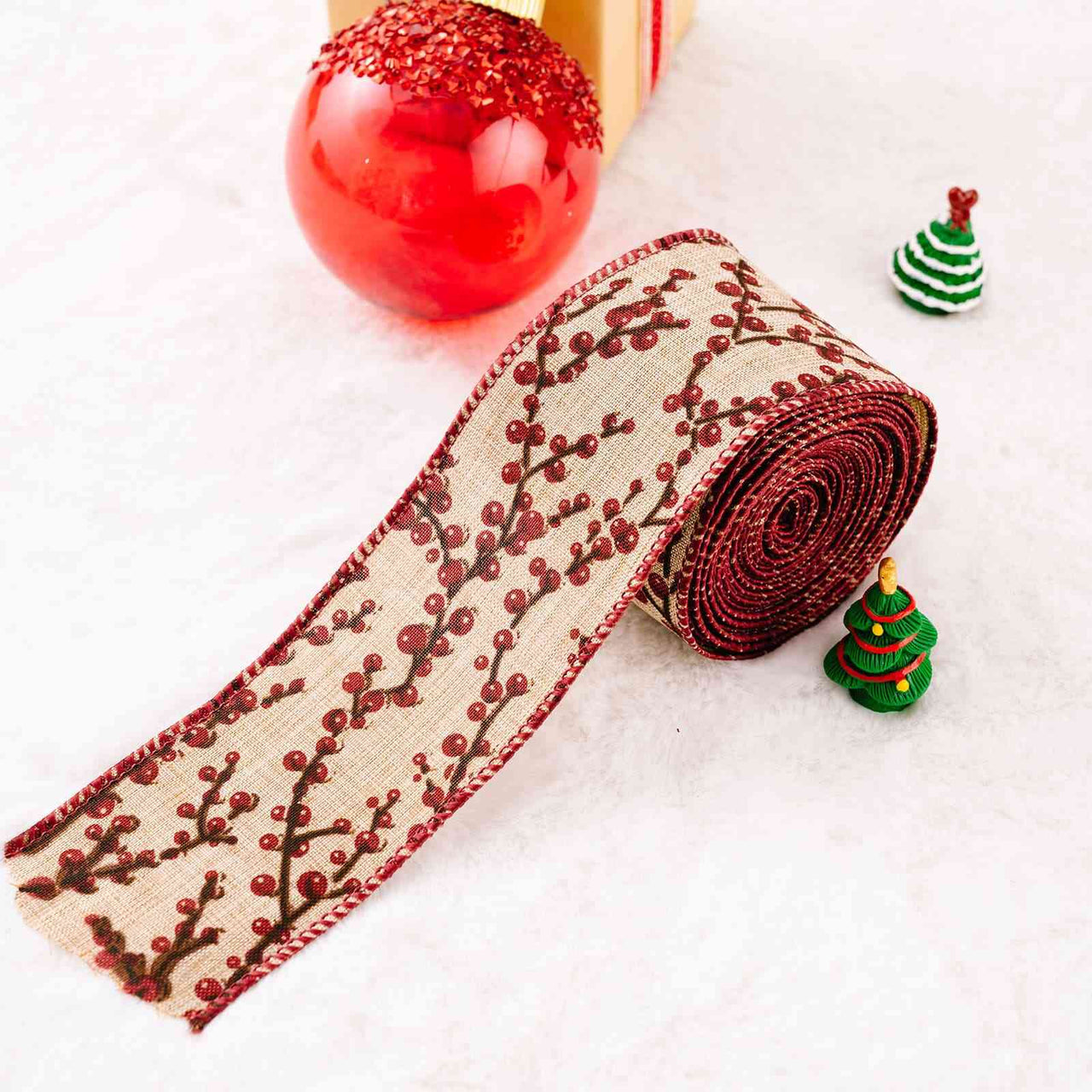 Christmas Polyester Ribbon - [5-10 DAY DELIVERY] - T - 9 PATTERNS/STYLES -