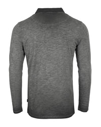 Thumbnail for Mens Long Sleeve Vintage V-Neck Henley Polo T-Shirt - 2 COLORS -