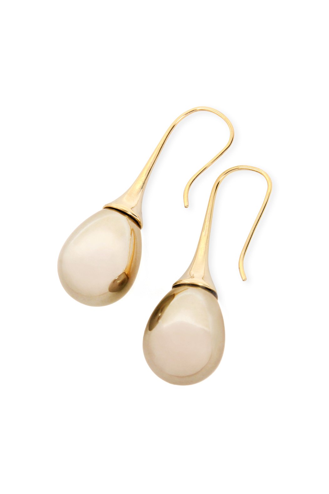 Teardrop Pearl Pull Trough Earrings - 4 COLORS -