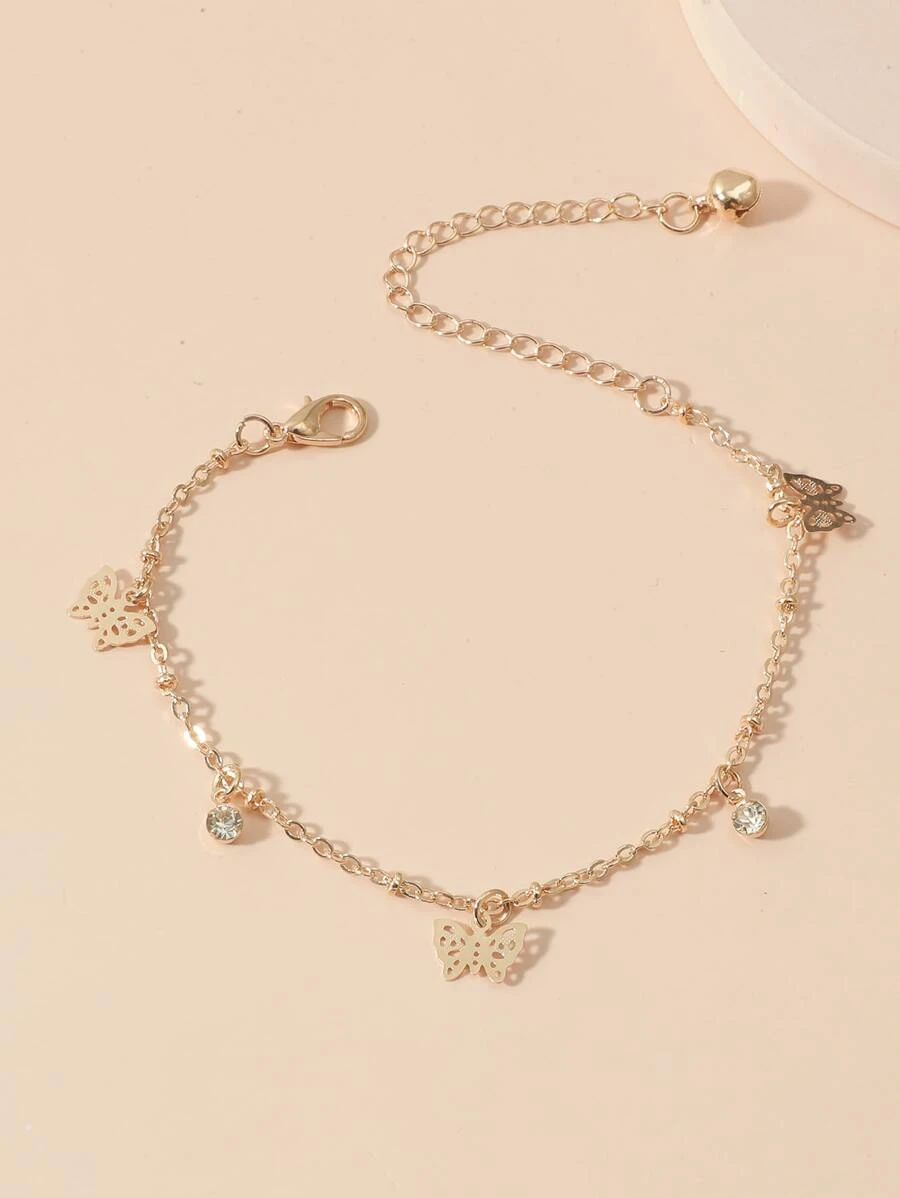 Butterfly Charm Anklet Ankle Bracelet -