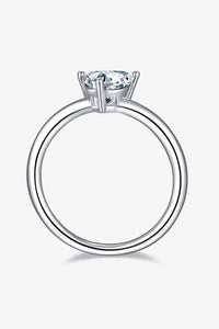 Thumbnail for 1 Carat Moissanite 925 Sterling Silver Solitaire Ring