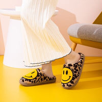 Thumbnail for Melody Smiley Face Leopard Slippers - T - 1 COLOR -