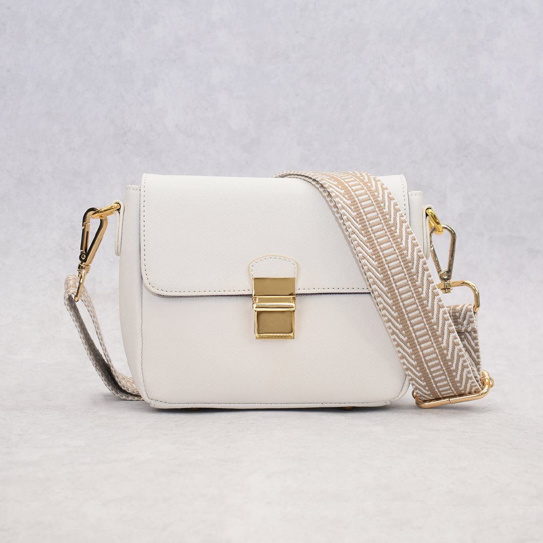 ClaudiaG - Tiny Leather Handbag - White- 1 COLOR -