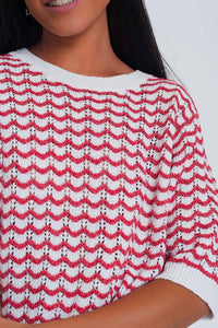 Thumbnail for Q2 - Knit Jumper in Red - 1 COLOR -