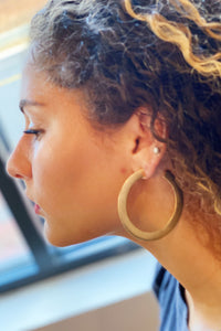 Thumbnail for Ellison & Young - Alma Hoop Earrings, Gold -