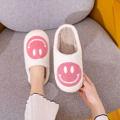 Melody Smiley Face Slippers - T - 1 COLOR -