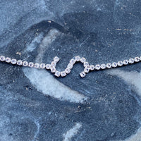 Thumbnail for Sparkly Initial Anklet - 15 LETTERS -