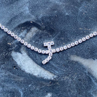 Thumbnail for Sparkly Initial Anklet - 15 LETTERS -