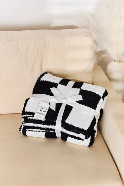 Cuddley Checkered Decorative Throw Blanket - T - 6 COLORS -