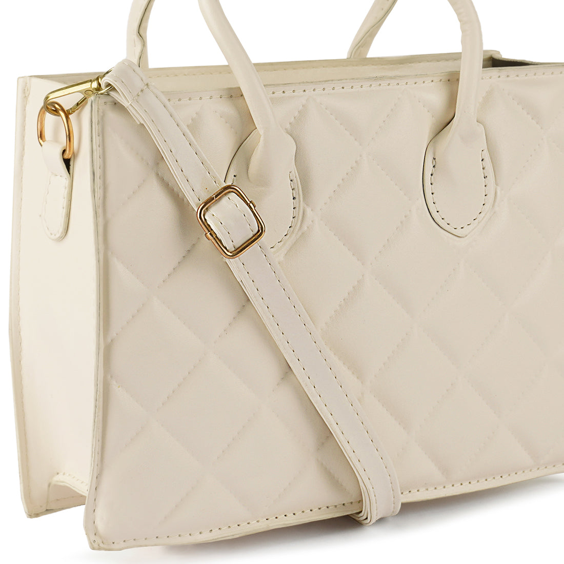 London Rag - Quilted Structure Hand Bag - 3 COLORS -