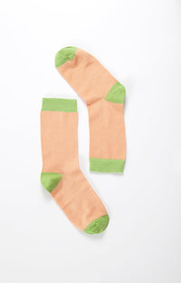 Thumbnail for Women's Tangerine Grass Socks - 1 COLOR -