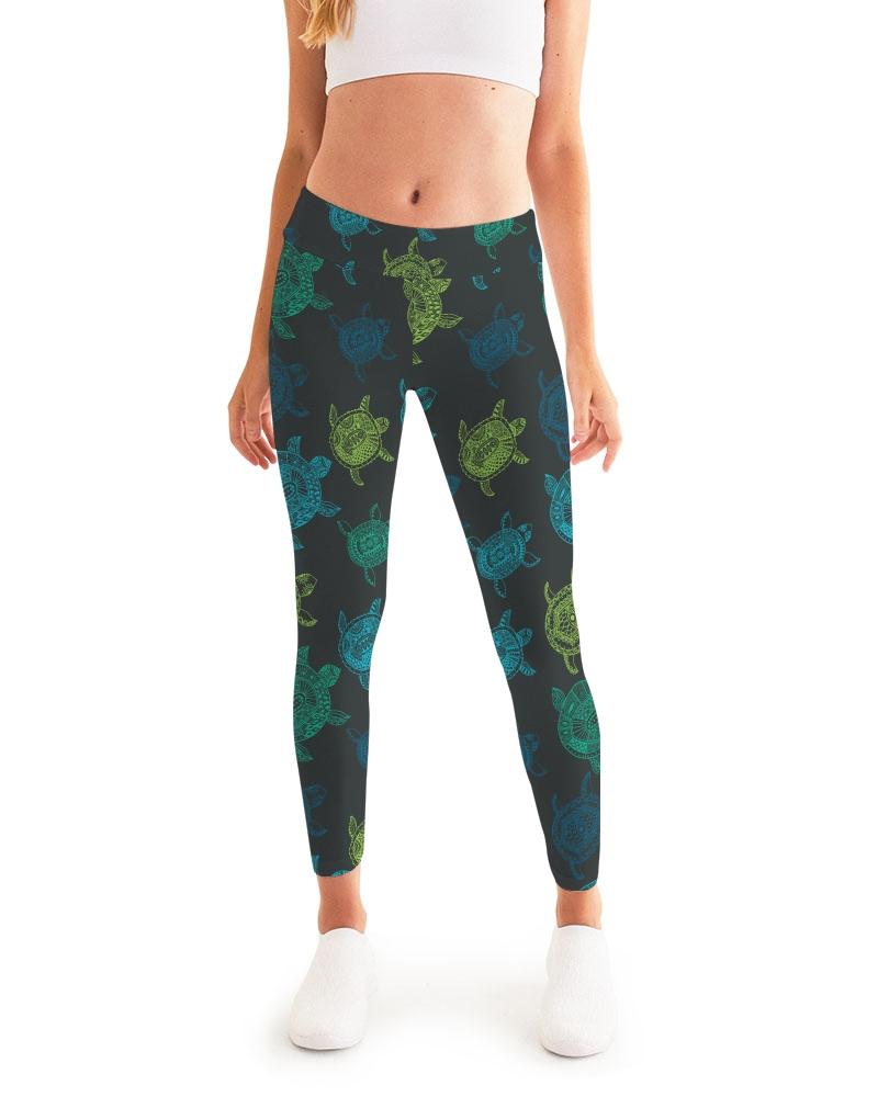 FYC - Women's Active Comfort Sea Turtle Sport Yoga Pant - 1 COLOR -