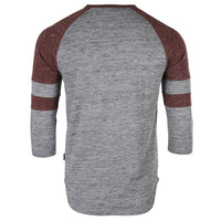 Thumbnail for Men's 3/4 Sleeve Baseball Football College Raglan Henley Athletic T-Shirt - 1 COLOR