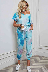 Thumbnail for Tie-Dye Top and Pants Set - 2 PCS. - T - 5 TIE DYE COLORS -