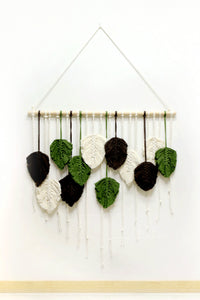 Thumbnail for Hand-Woven Feather Macrame Wall Hanging - 31.5