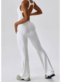 Thumbnail for Cutout Wide Strap Bootcut Active Jumpsuit - T - 5 COLORS -