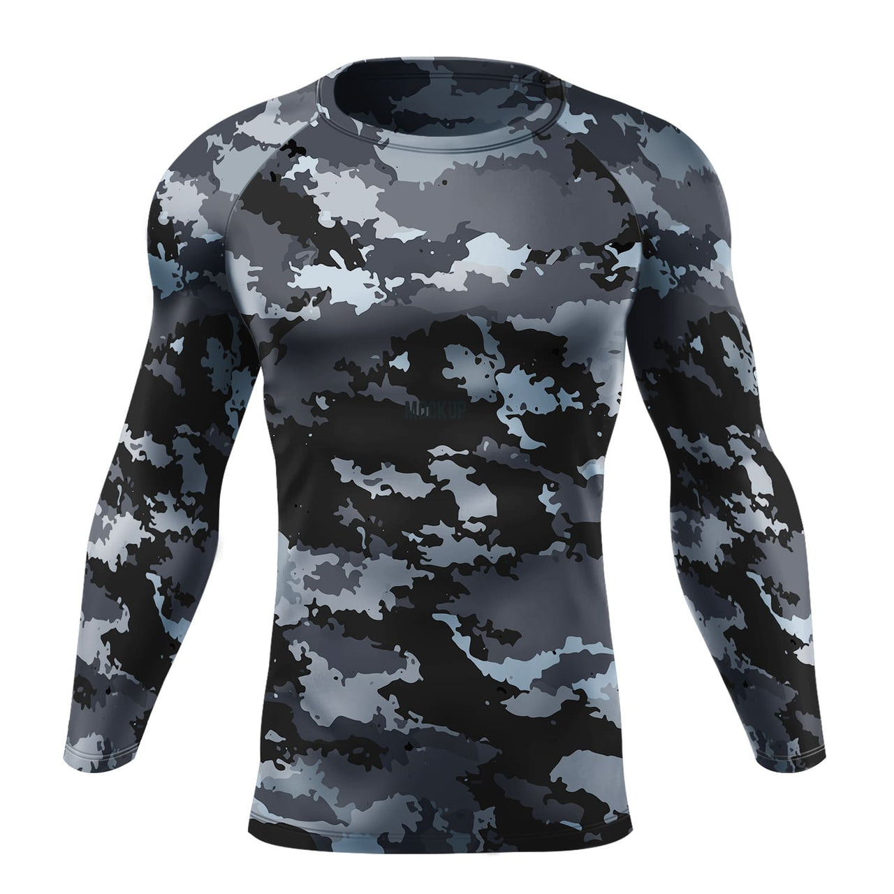 FYC - Men's Coast Camo Performance Rash Guard UPF 40 - 1 COLOR -