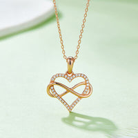 Thumbnail for Moissanite 925 Sterling Silver Heart Shape Necklace