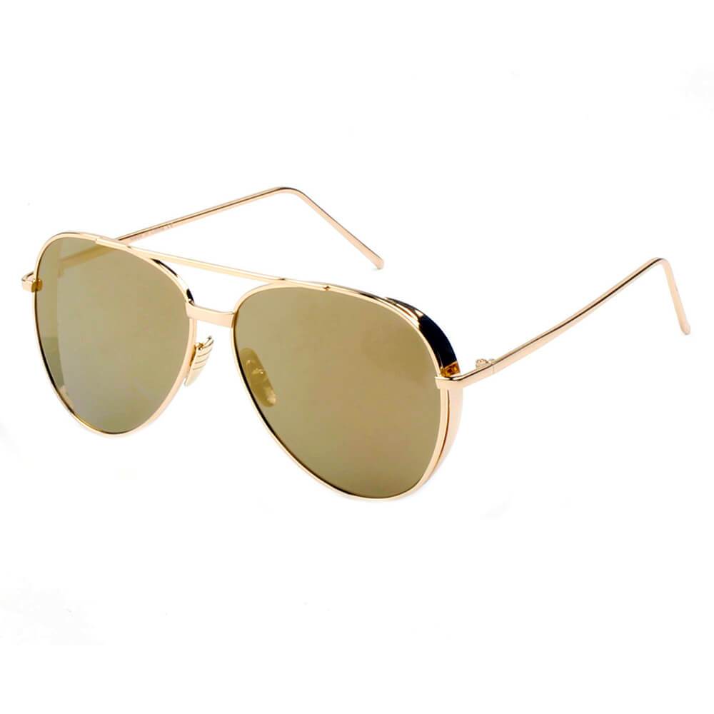 Delan | CD12 - Premium Mirrored Lens Oversize Aviator Sunglasses - 6 COLORS -