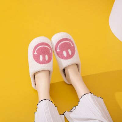 Melody Smiley Face Slippers - T - 1 COLOR -