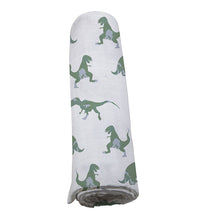 Thumbnail for Newcastle - Granite Green Dinosaurs Cotton Swaddle -