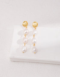 Thumbnail for Long Baroque Pearls Dangle Earrings