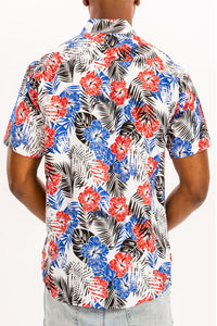 Thumbnail for WEIV - Digital Print Hawaiian Short Sleeve Shirt -