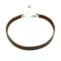 Thumbnail for KRISTIN PERRY - Genuine Leather Choker Necklace - 3 COLORS -