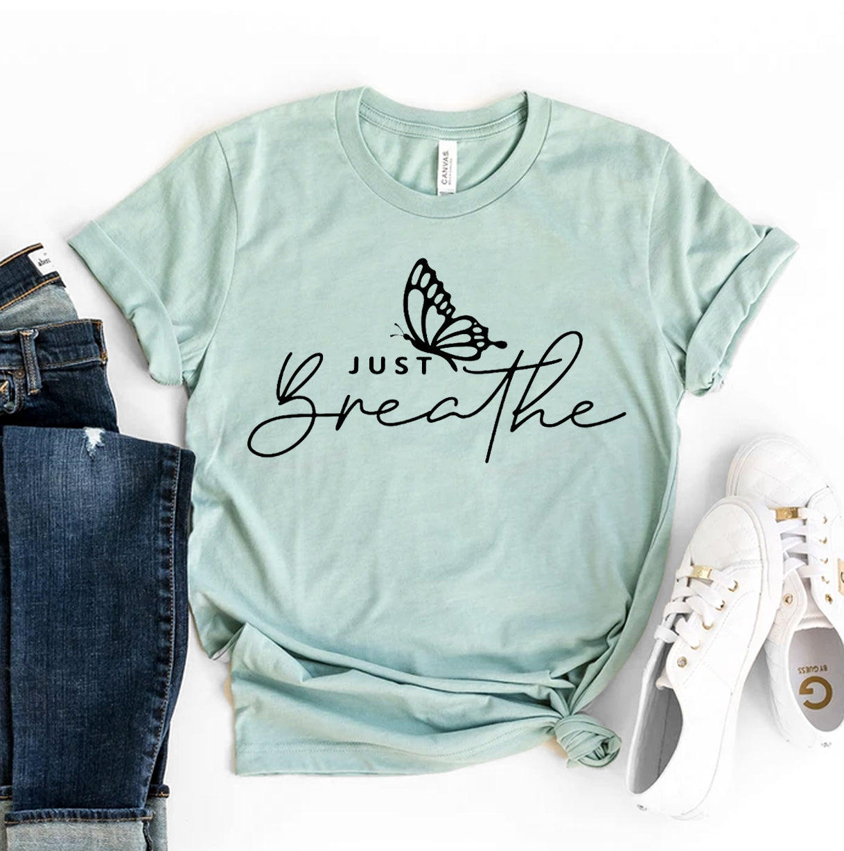 Just Breathe T-Shirt - 12 COLORS -