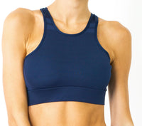 Thumbnail for Savoy - Ashton Sports Bra - Navy Blue - 1 COLOR -