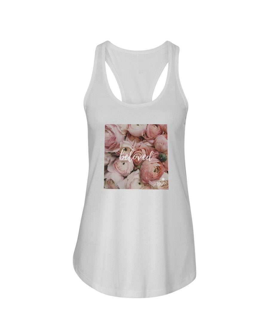 Ladies' Beloved Print Racerback Tank - 7 COLORS -