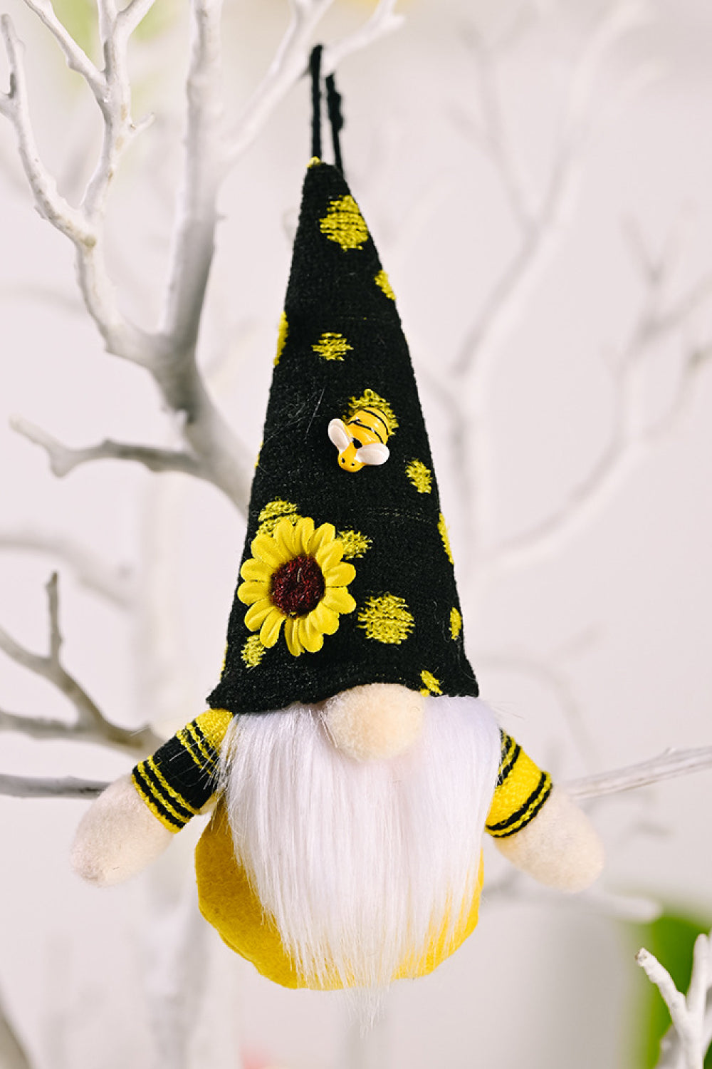 Set of 4 Sunflower Hanging Gnome Ornaments - 10" - 4 PCS - 4 TYPES / SET - [5-10 DAY DELIVERY] - T -