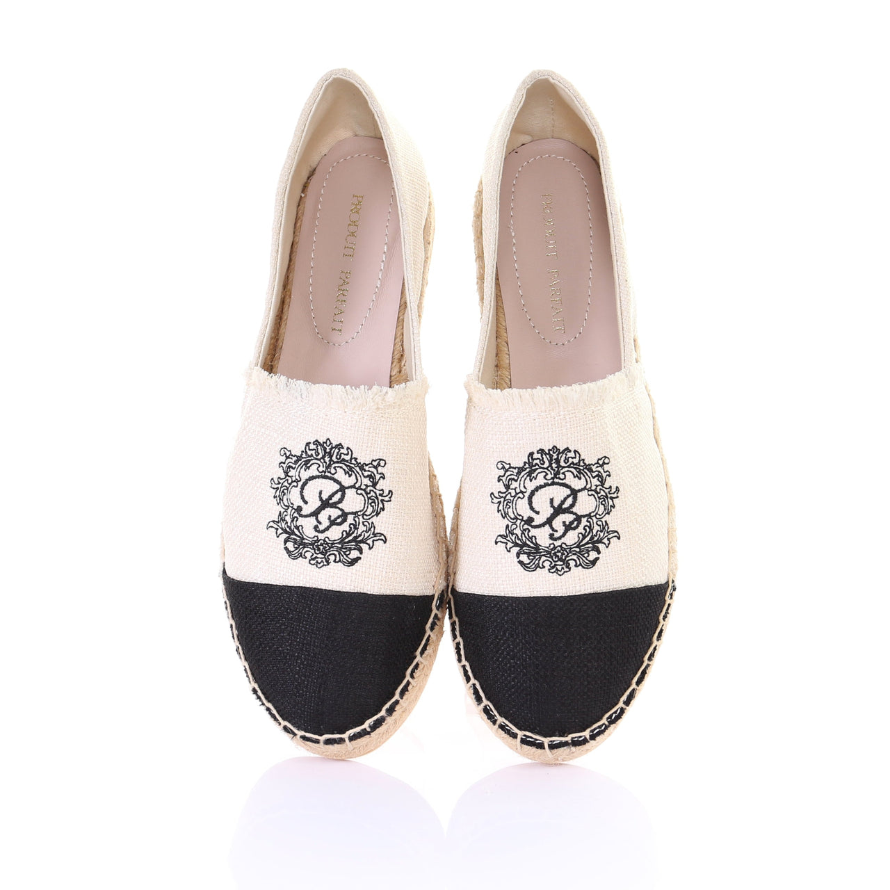 Twotone Espadrilles-Ivory