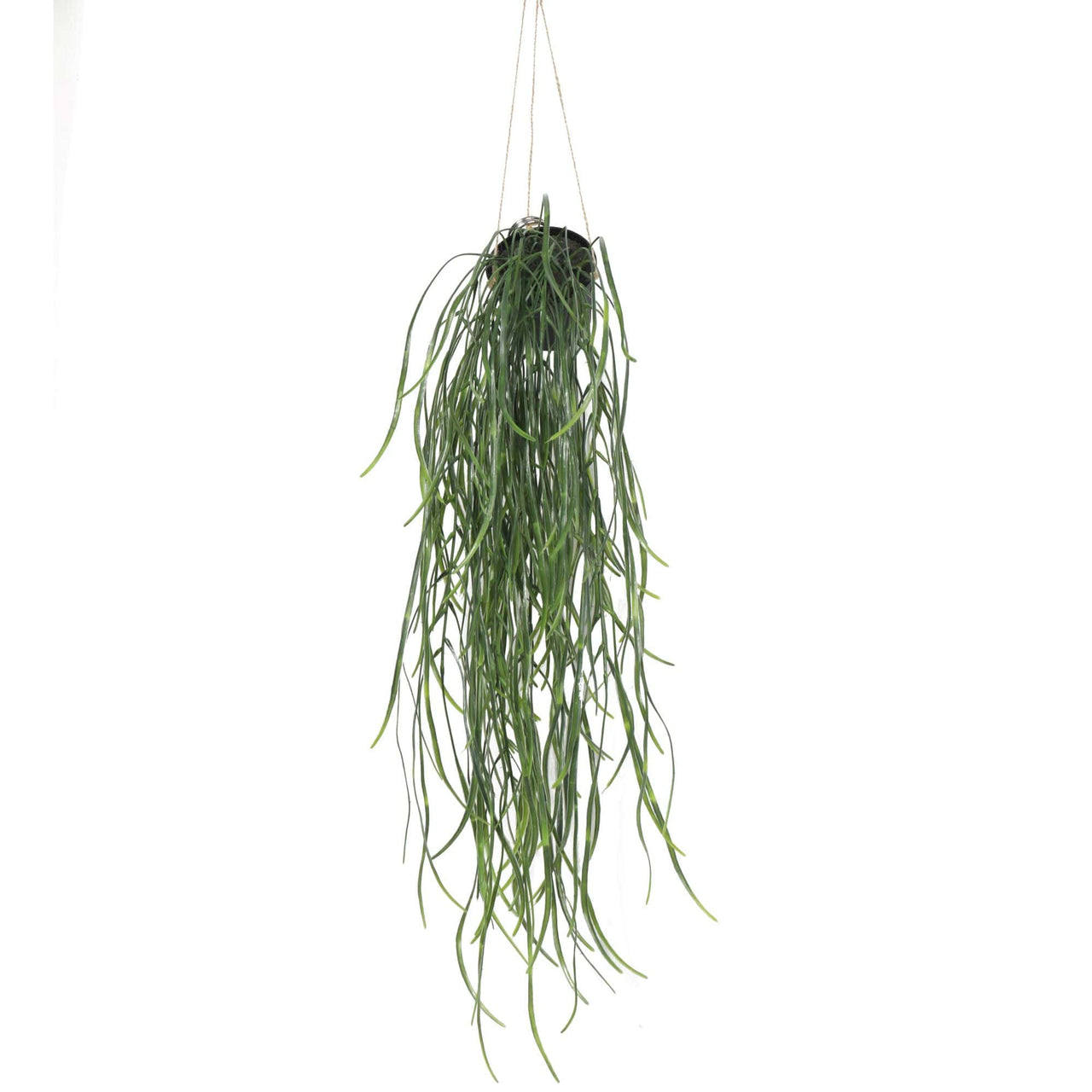 Artificial Hanging Potted Plant (Willow Leaf) 66cm UV Resistant -