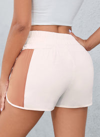 Thumbnail for Color Block Wide Waistband Shorts - T - 2 COLORS -