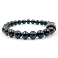 Thumbnail for Solid - Ebony Blackwood Mala Beaded Bracelet -