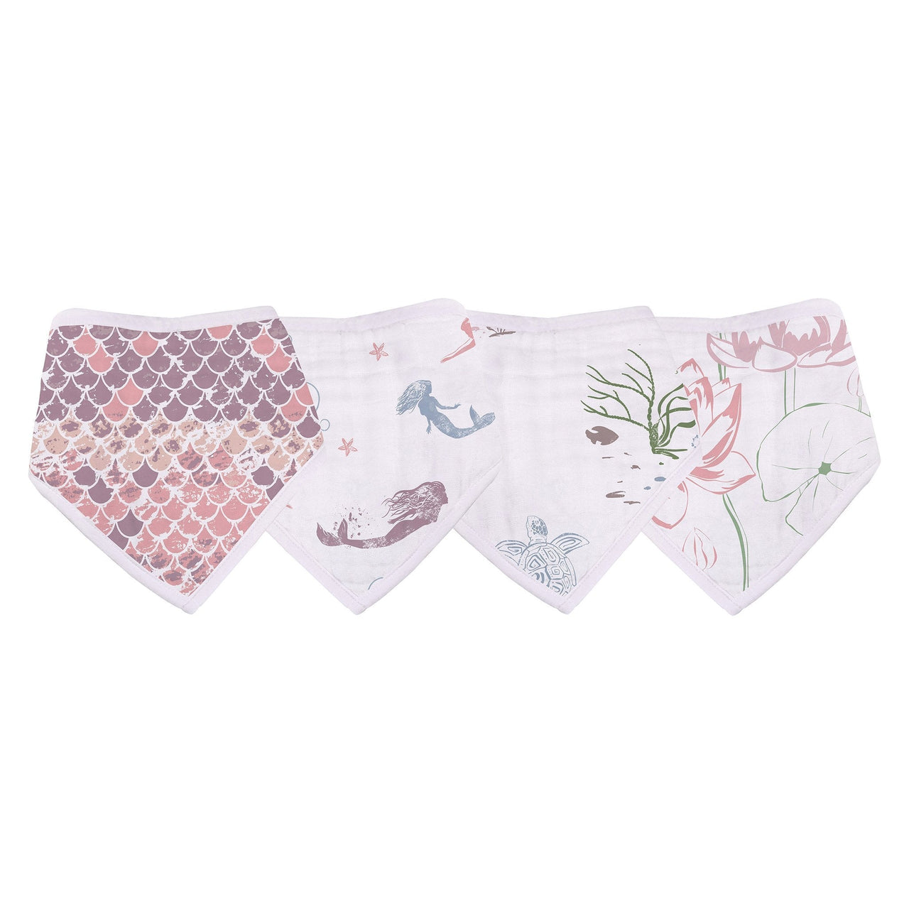 Under the Sea Bamboo Bandana Bib 4PK -