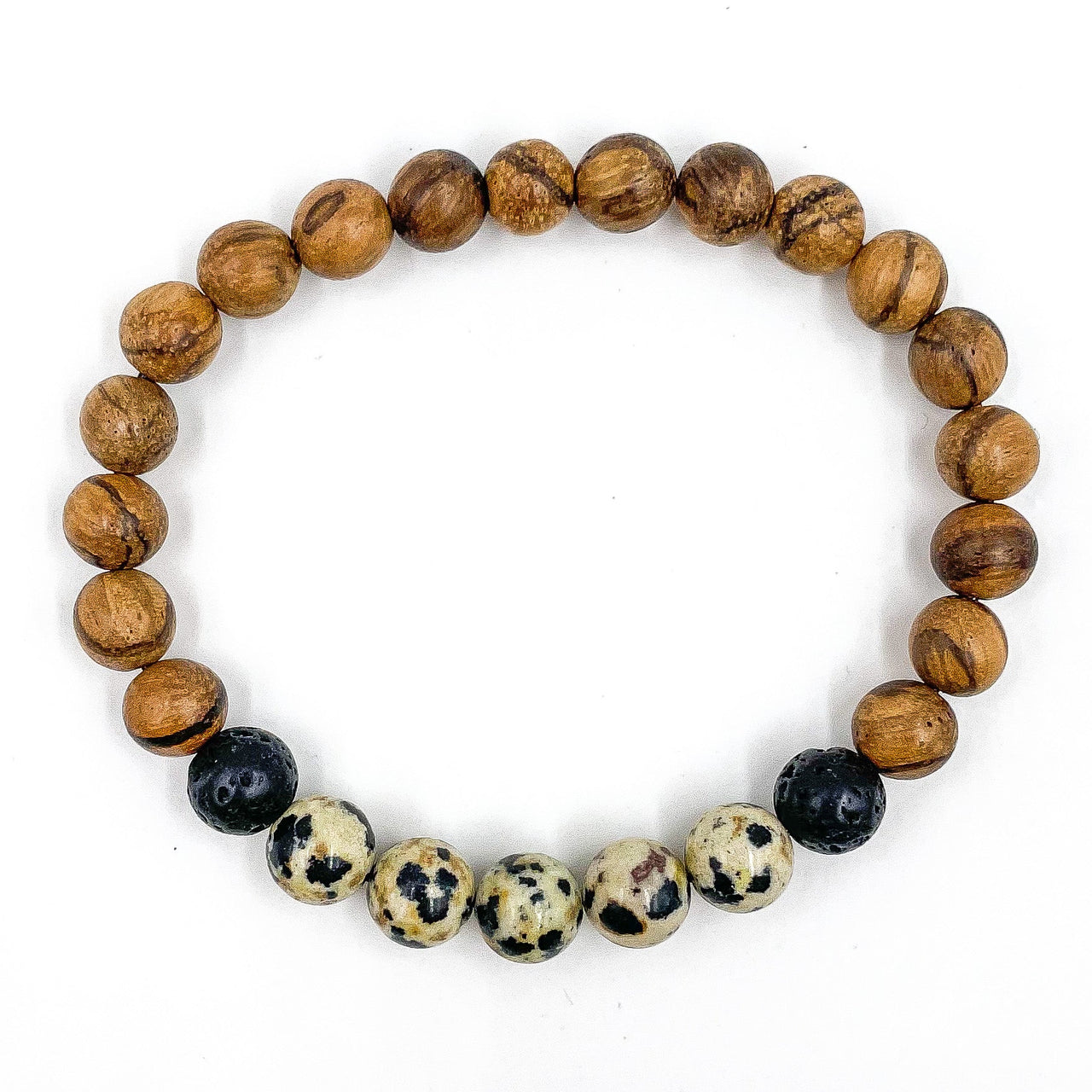 Kingston - Dalmatian Jasper & Light Sandalwood -