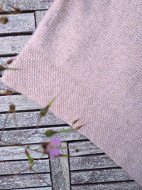 Thumbnail for Baby Bubble - Knitted Pink Sand Alpaca and Merino Wool Baby Blanket - 1 COLOR -