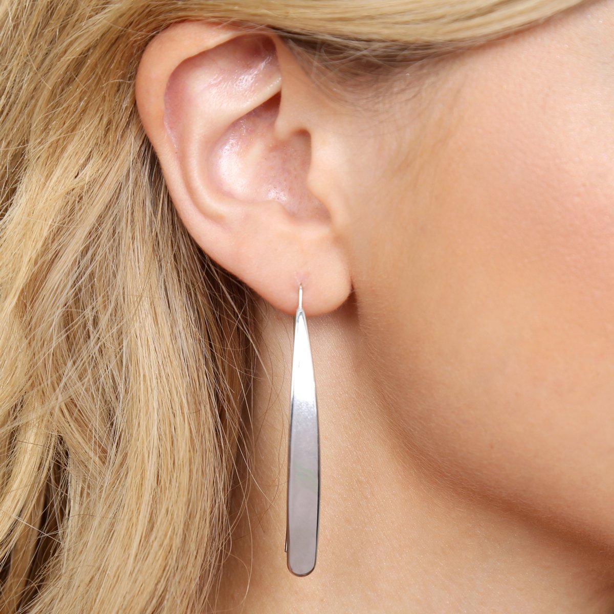 Wish Bone Threader Earrings - 5 FINISHES -