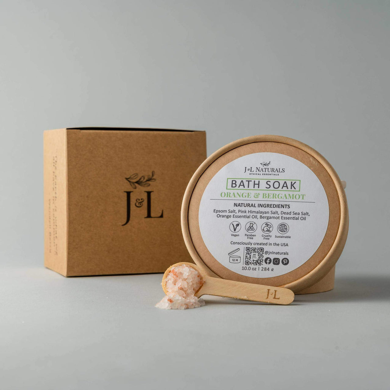 J & L Naturals - Bath Soak - 3 SIZES / 3 SCENTS -