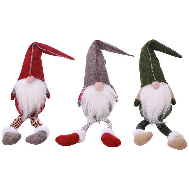 Long Leg Christmas Gnome - 19.7" - [5-10 DAY DELIVERY] - T - 3 COLORS -