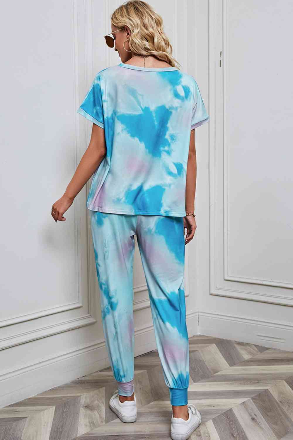 Tie-Dye Top and Pants Set - 2 PCS. - T - 5 TIE DYE COLORS -