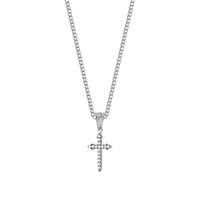 Thumbnail for Mister - Gem Cross Necklace - 7 CHAIN LENGTHS - 3 FINISHHES -