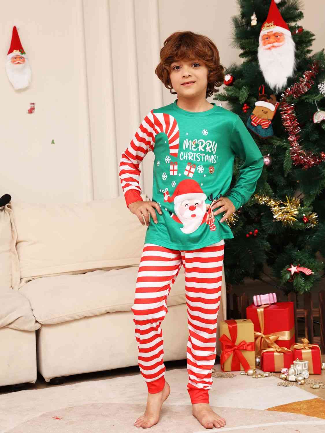 KIDS MERRY CHRISTMAS Top and Pants Set - T -