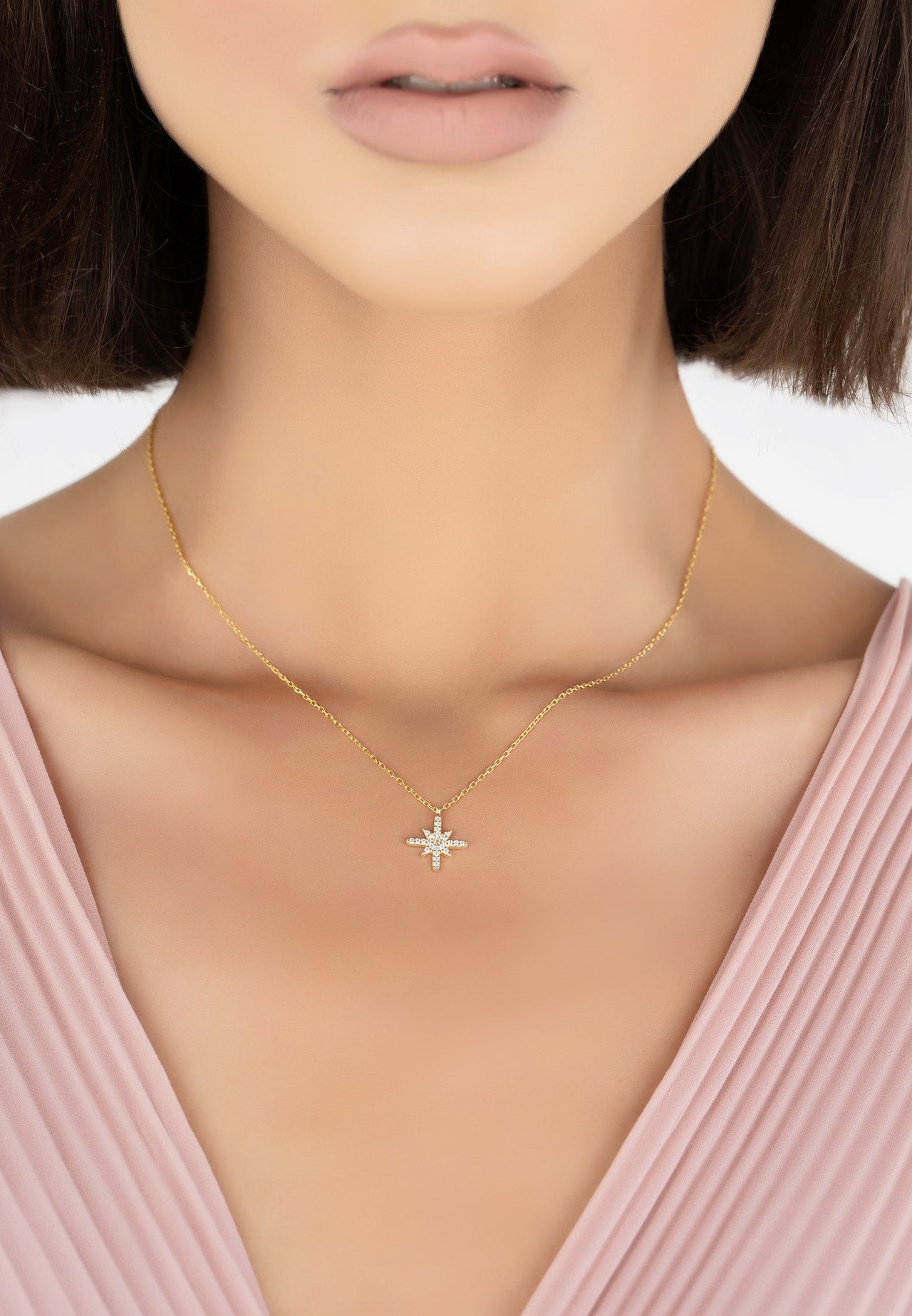 LATELITA - Sirius Star Necklace Gold -