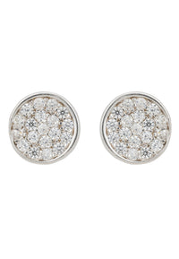 Thumbnail for LATELITA - Sparkling Disc Mini Stud Earring Silver -