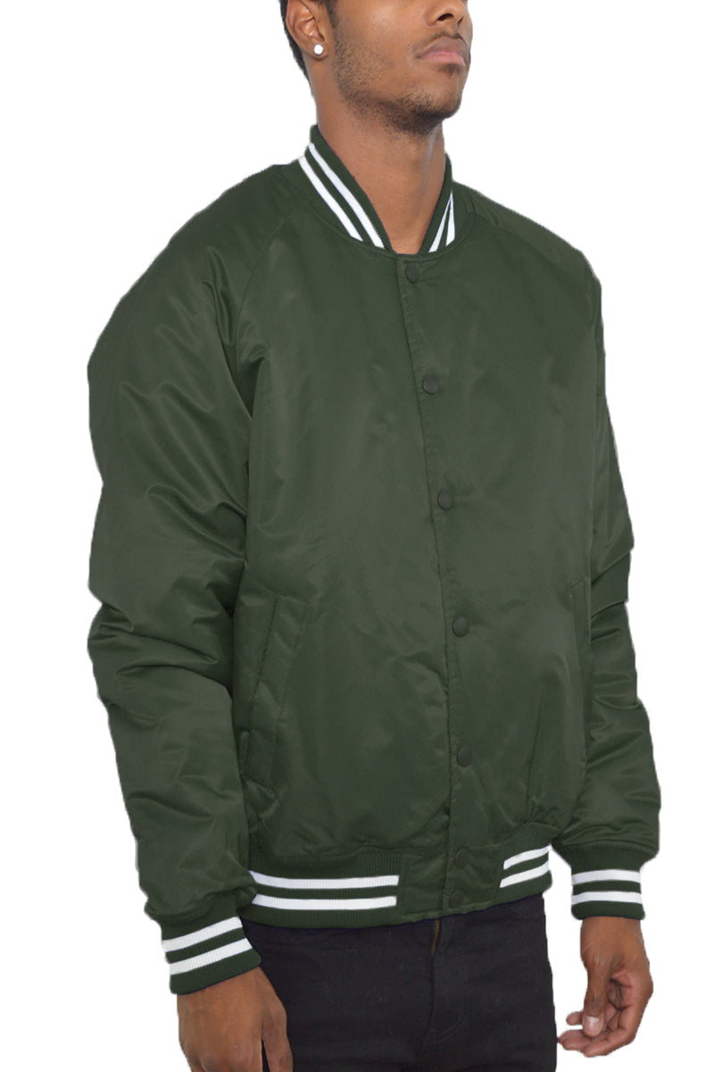 Classic Varsity Windbreaker Bomber Jacket - 1 COLOR -