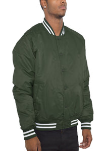 Thumbnail for Classic Varsity Windbreaker Bomber Jacket - 1 COLOR -